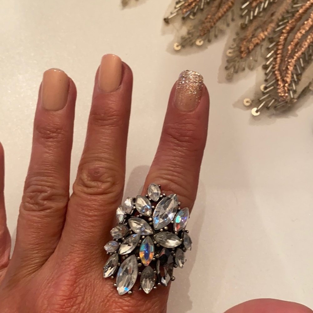 Stretchy * Diamond * Fashion Cocktail Ring